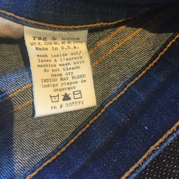 Rag & Bone Mid-Rise Skinny Jeans - Picture 5 of 7